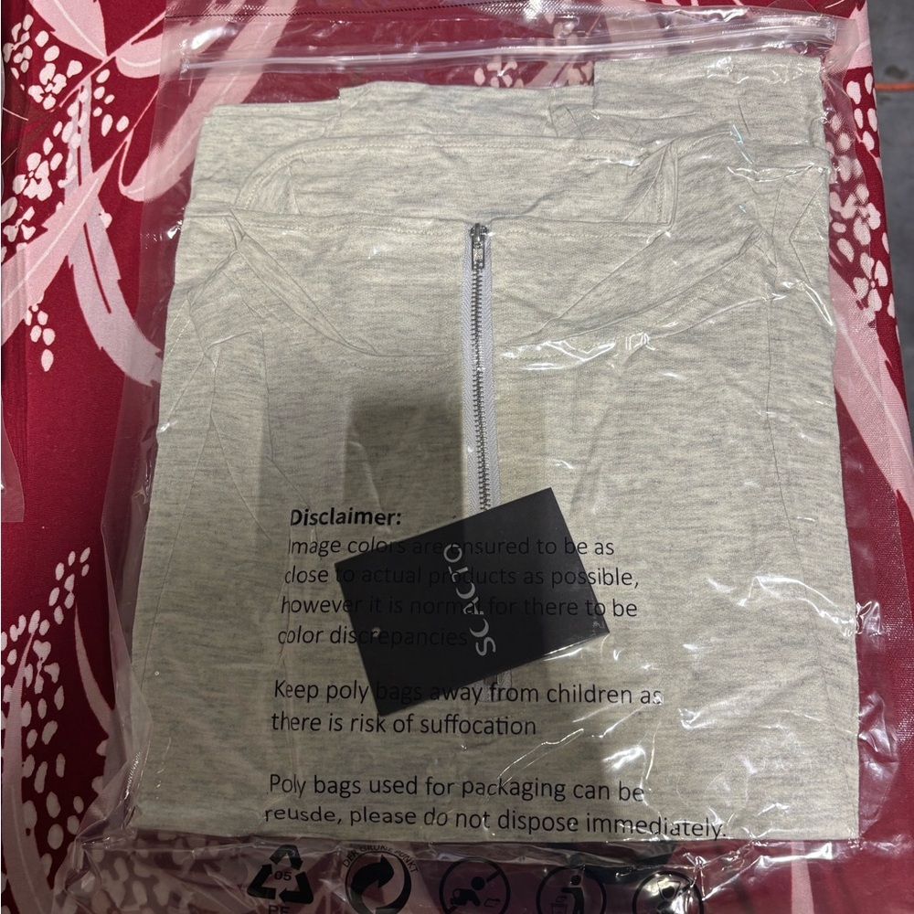 Gray Women's Top 1/4 zip